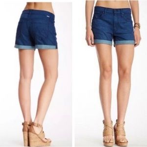 Mother drop out cuff shorts - bright eyes
